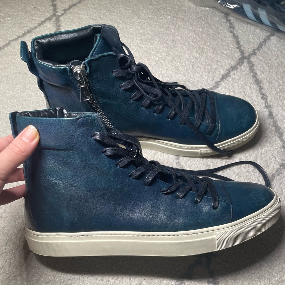 John Varvatos Reed Mid Top leather Sneakers